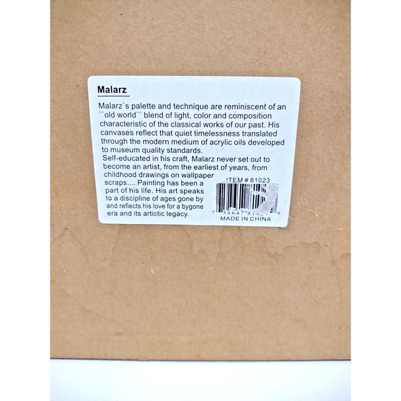 Framed Double Matted Print Leaving Out by Malarz 16" x 14" Sailboats Palm Trees - Picture 7 of 9